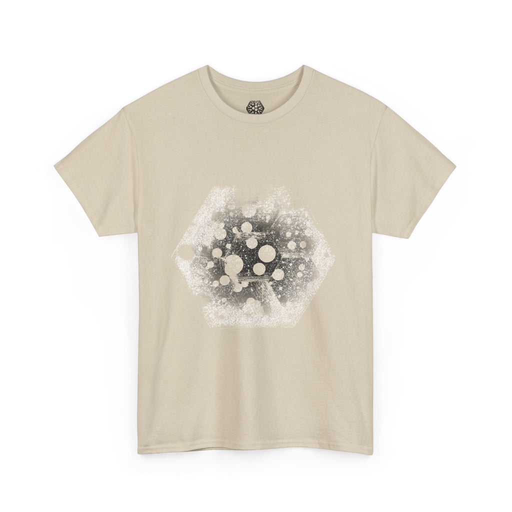 Hex Moon Graphic Tee Design Hex28 — Distressed Space Cheese Vintage Astronomy T-Shirt