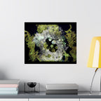 Abstracte natuurcollage, matte horizontale poster 