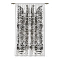 Black & White Abstract Zebra Sheer Curtain
