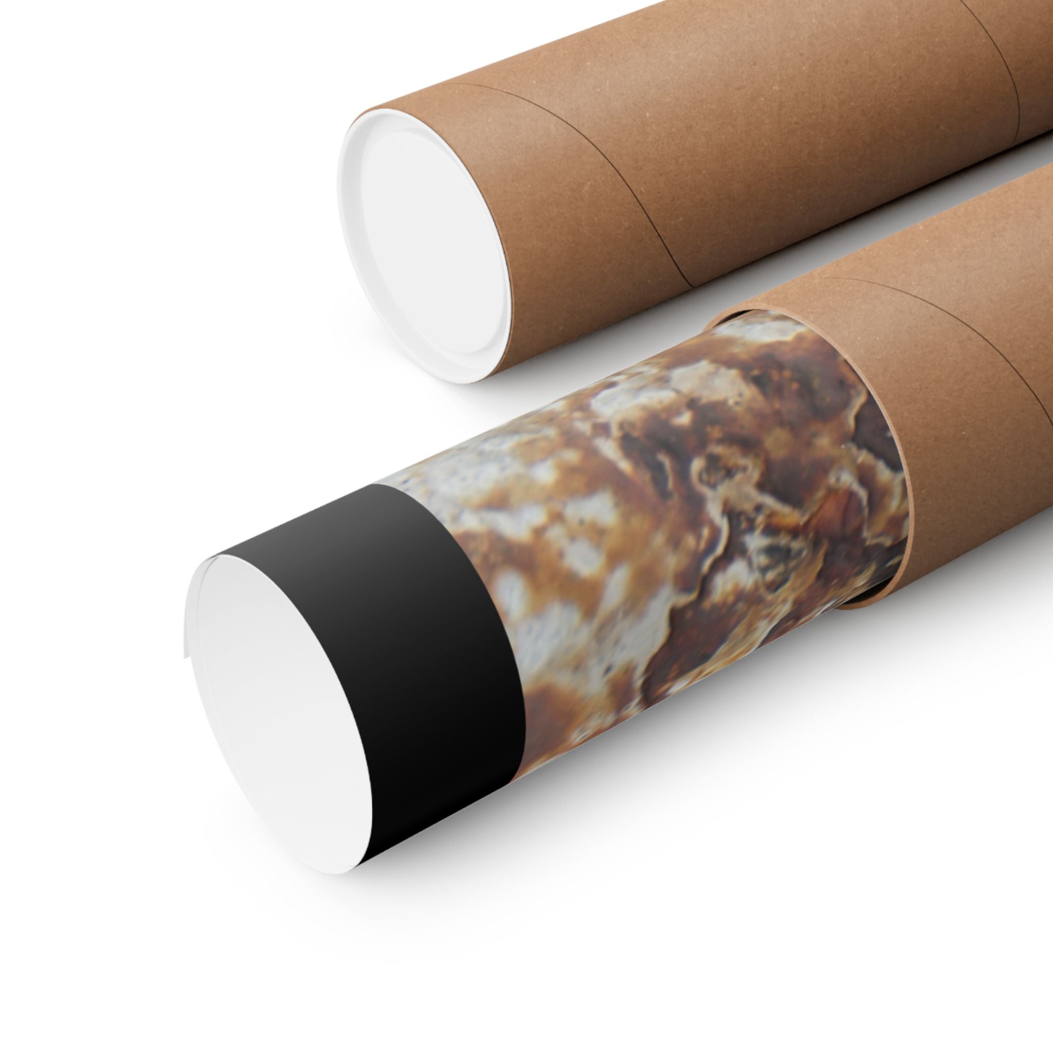 Rust Texture Matte Poster — Industrial Abstract Vertical Wall Art