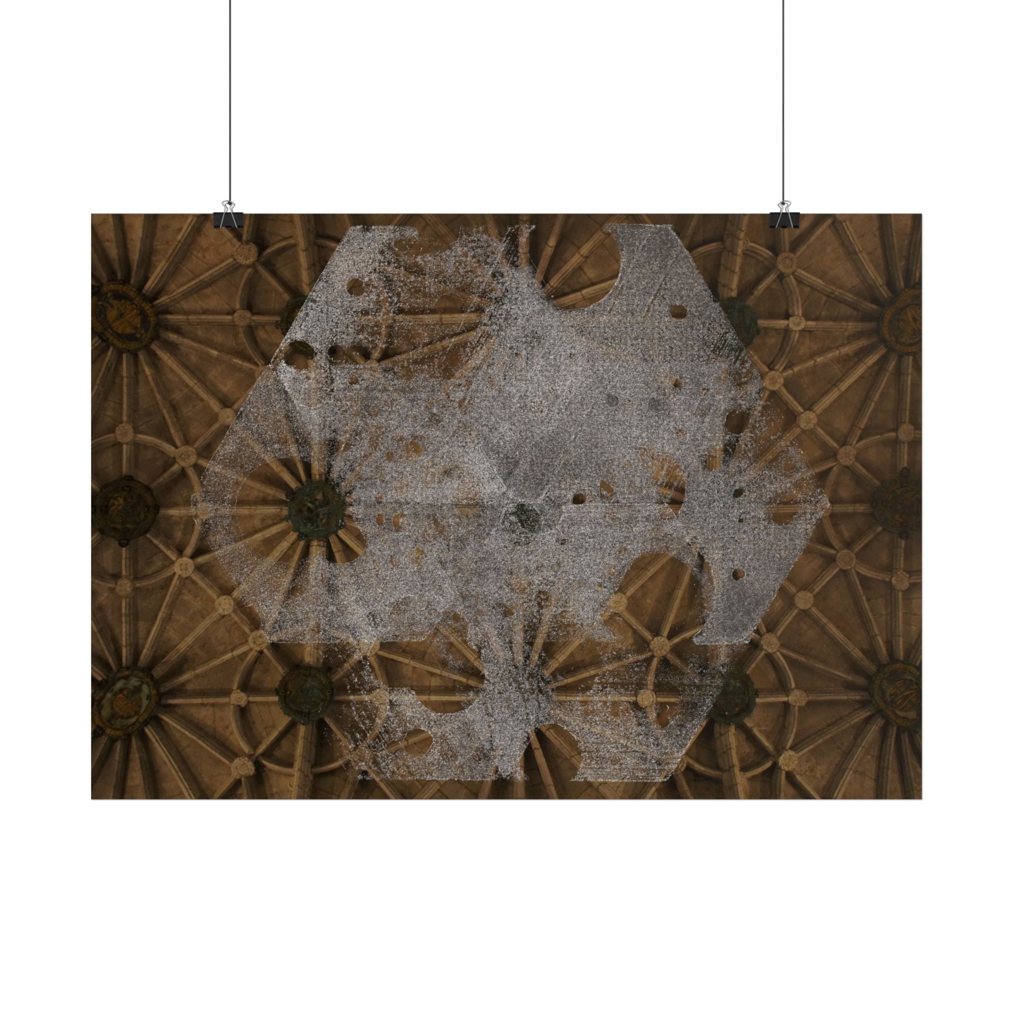 Horizontal Poster — Gothic Ceiling Art Print