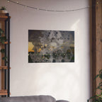 Abstract Urban Nightscape Poster — Matte Horizontal Art Print