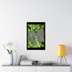 Abstract Moss Heart Matte Poster — Botanical Green Wall Art