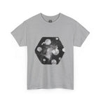 Hex Moon Graphic Tee Design Hex20 — Distressed Space Cheese Vintage Astronomy T-Shirt
