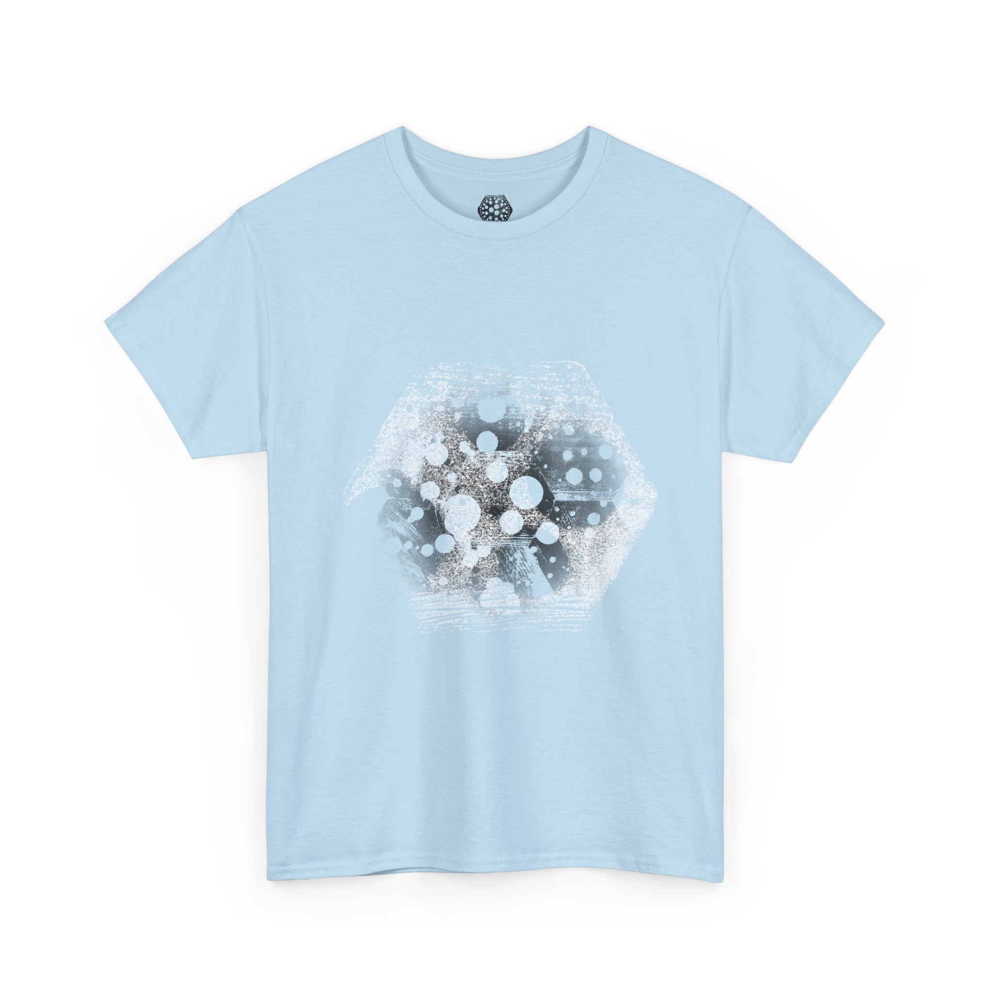 Hex Moon Graphic Tee — Distressed Space Cheese Vintage Astronomy T-Shirt