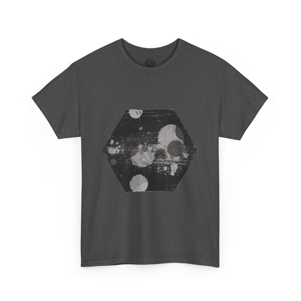 Hex Moon Graphic Tee — Distressed Space Cheese Vintage Astronomy T-Shirt