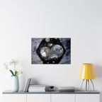 Abstract Celestial Hex Matte Poster — Moody Space Wall Art