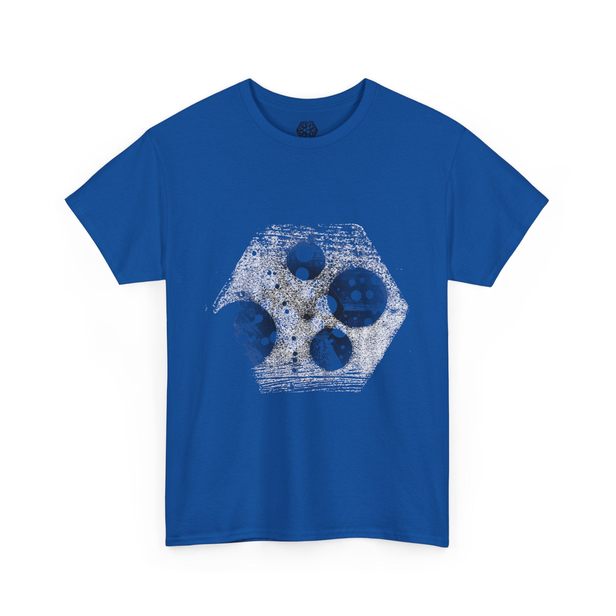 Hex Moon Graphic Tee — Distressed Space Cheese Vintage Astronomy T-Shirt