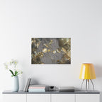 Matte horizontale poster — Abstracte muurdecoratie met water- en steentextuur 