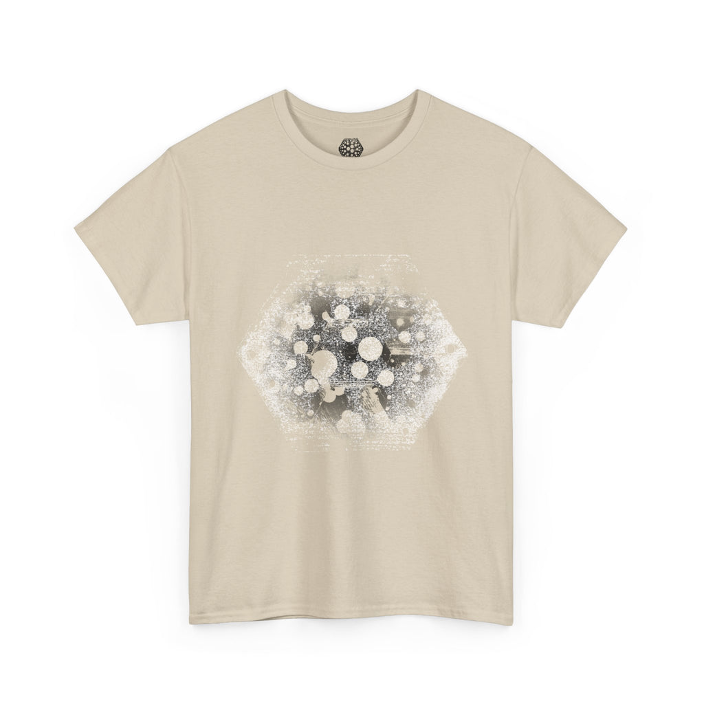 Hex Moon Graphic Tee Design Hex33 — Distressed Space Cheese Vintage Astronomy T-Shirt