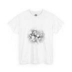 Hex Moon Graphic Tee Design Hex32 — Distressed Space Cheese Vintage Astronomy T-Shirt