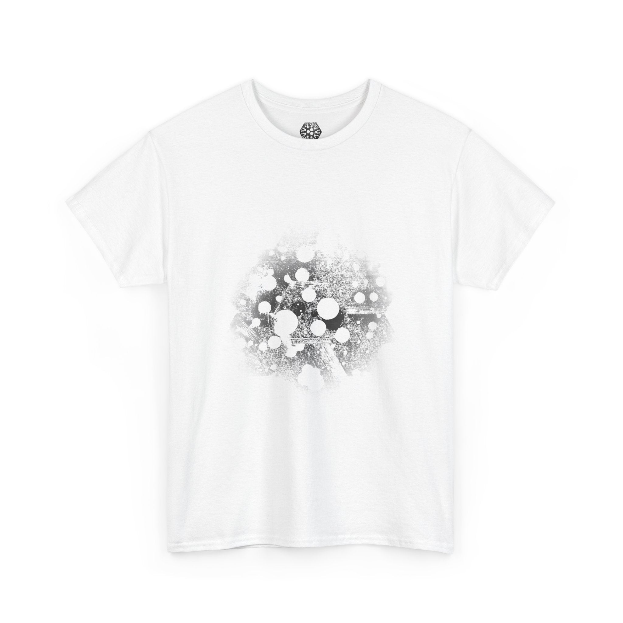 Hex Moon Graphic Tee — Distressed Space Cheese Vintage Astronomy T-Shirt