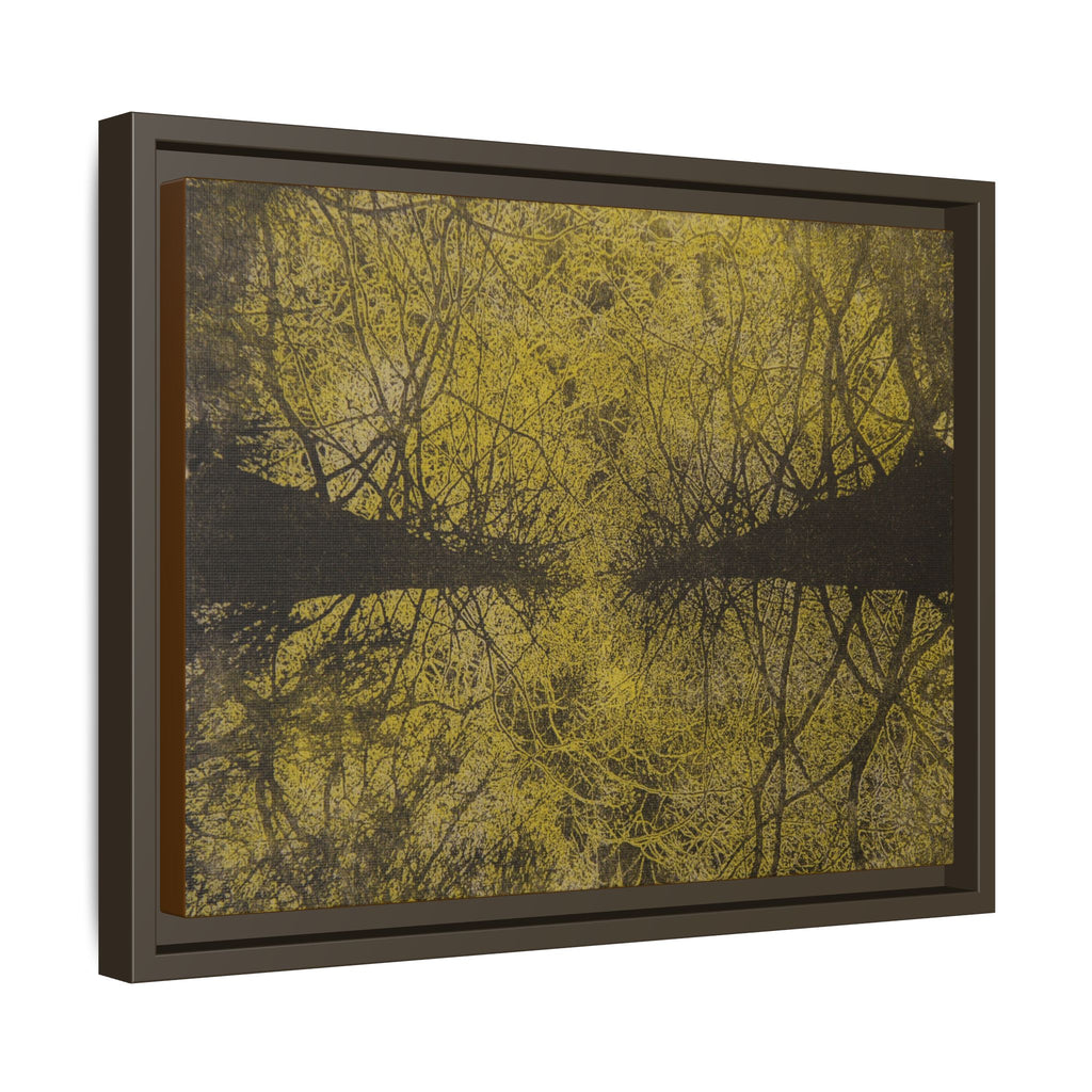 Framed Canvas Art - Golden Forest Canopy Matte Print - no 46