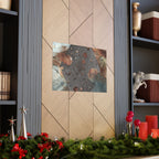 Abstracte poster met geologische textuur — Matte horizontale kunstprint 