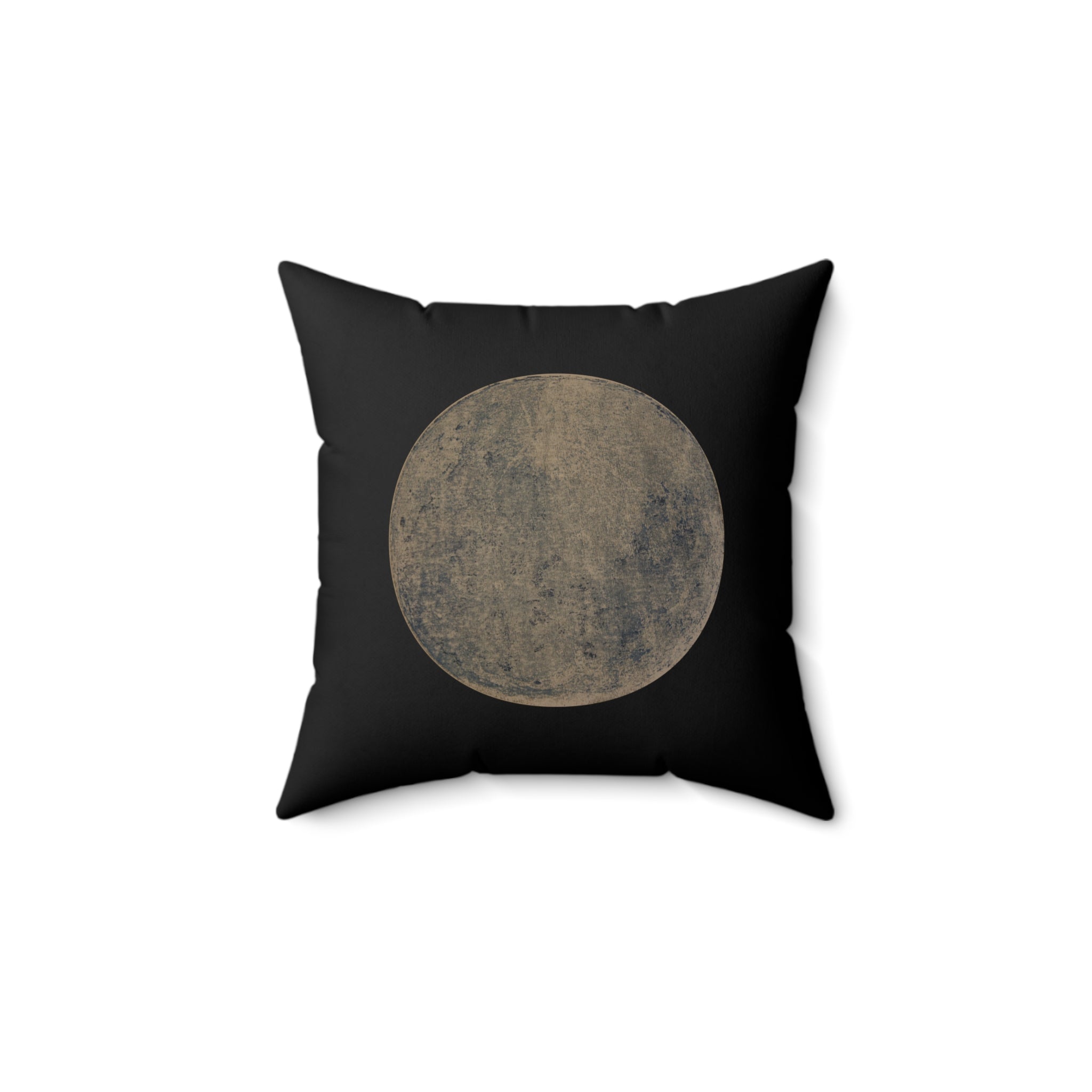 Moon Phase Decorative Pillow — Rustic Full Moon Throw Pillow