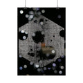 Night Lights Poster — Hexagon Bokeh Abstract Art