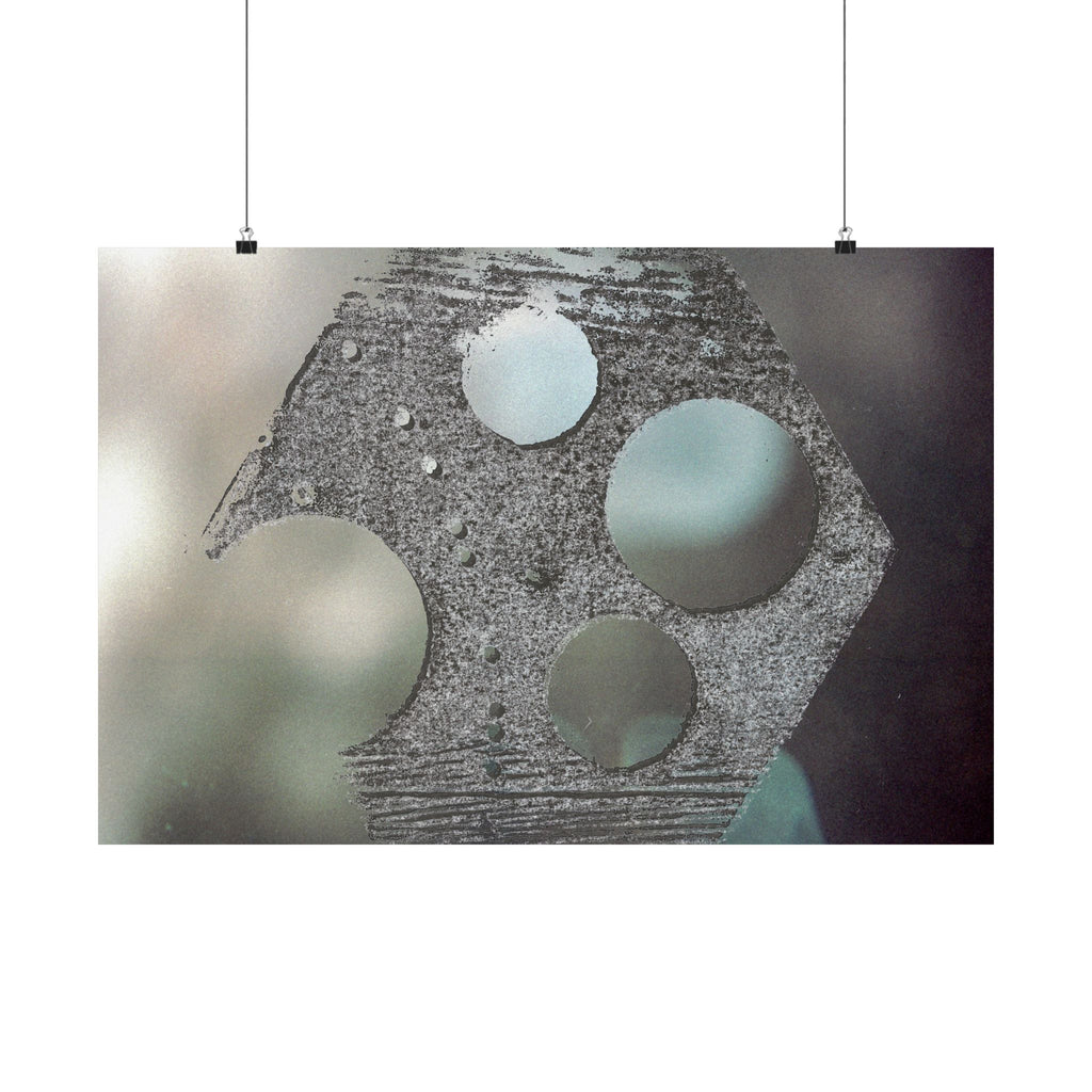 Abstract Geometric Texture Poster Matte Horizontal Poster | Modern Wall Art