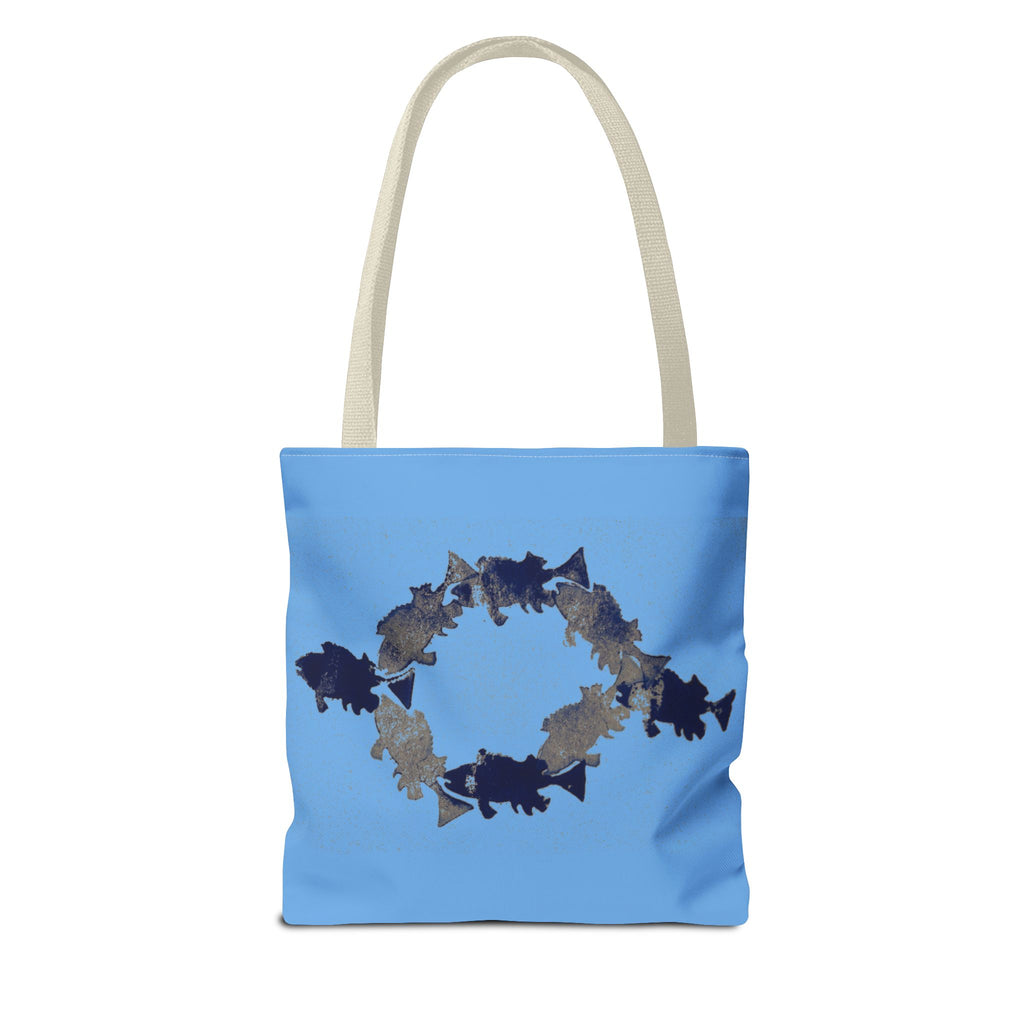Shark Circle Tote Bag – Ocean Wildlife Canvas Tote