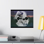 Abstract Cosmic Matte Poster — Surreal Moon Phases Wall Art