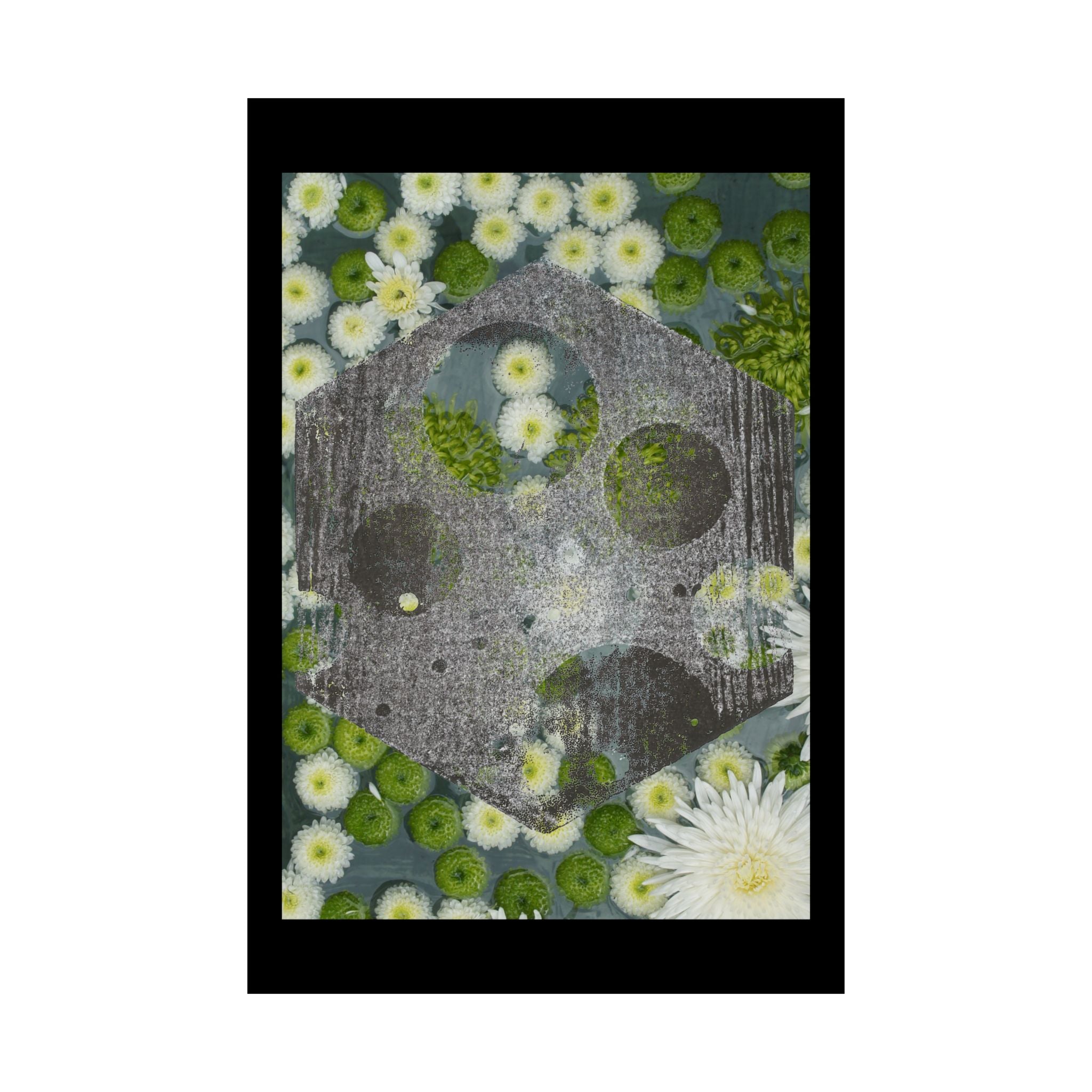 Floral Abstract Matte Poster — Botanical Abstract Art Print (Vertical)