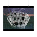 Abstract Hexagon Nightscape Matte Poster