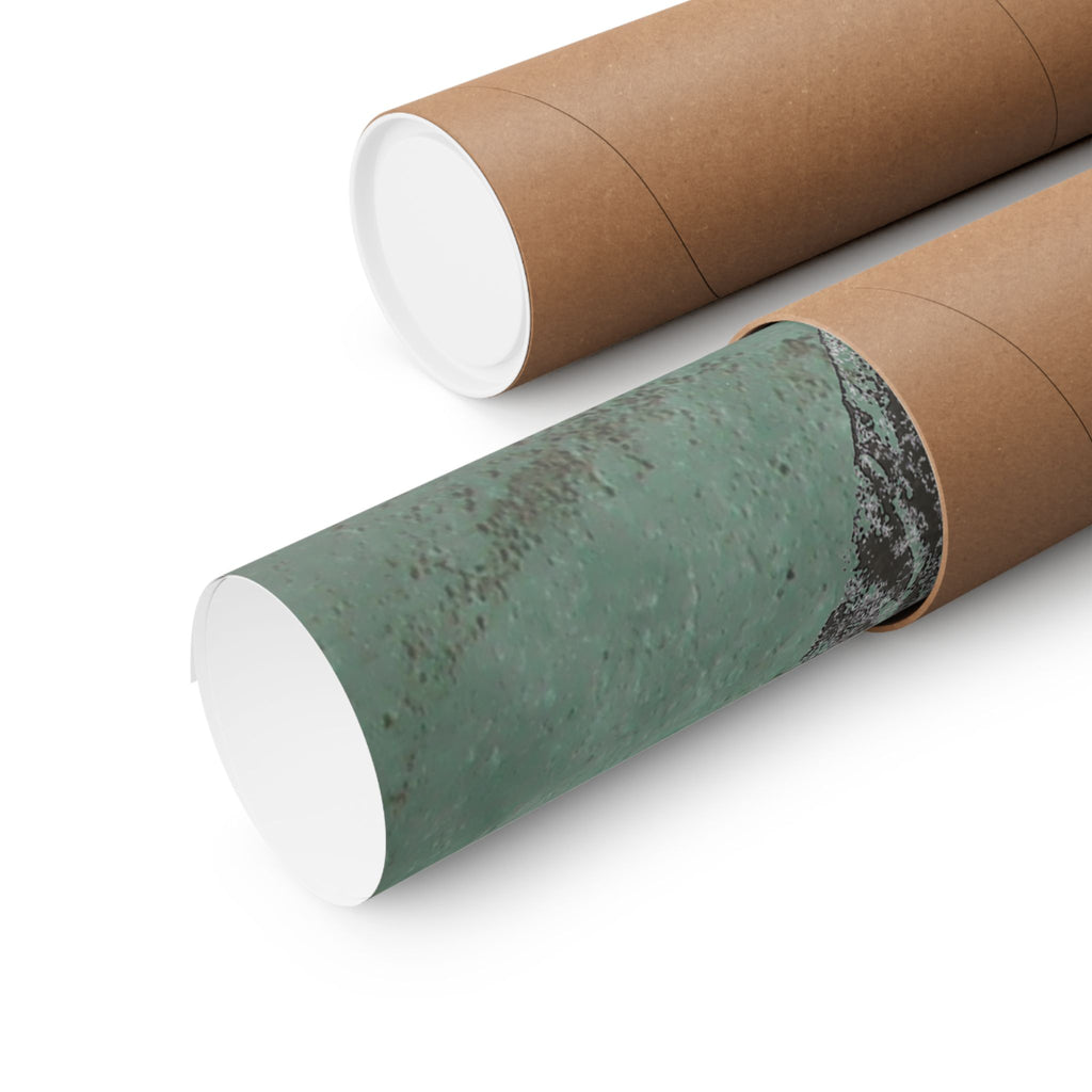 Abstract Green Patina Texture Poster | Matte Horizontal Poster