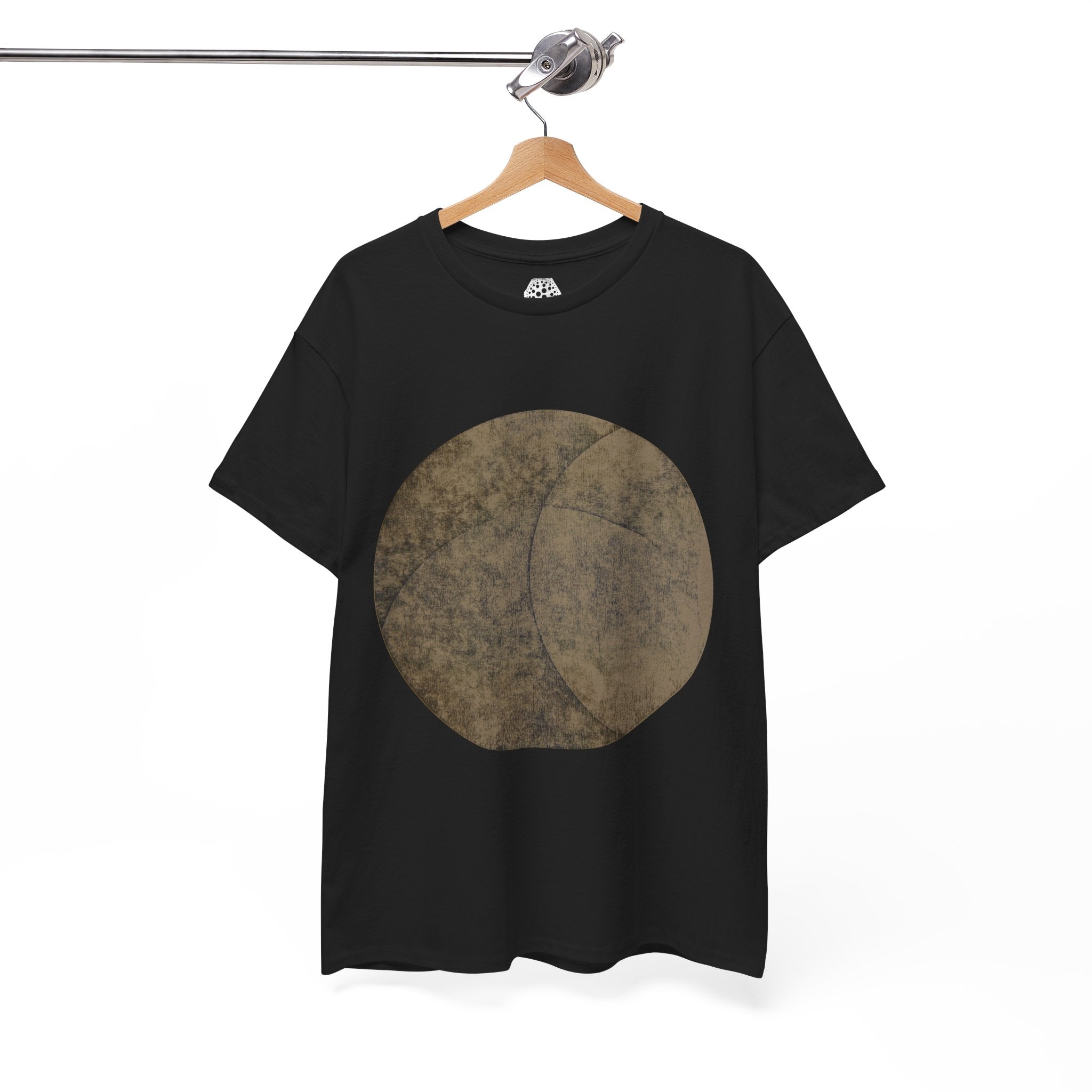 Vintage Moon Circle T‑Shirt — Distressed Lunar Graphic Tee