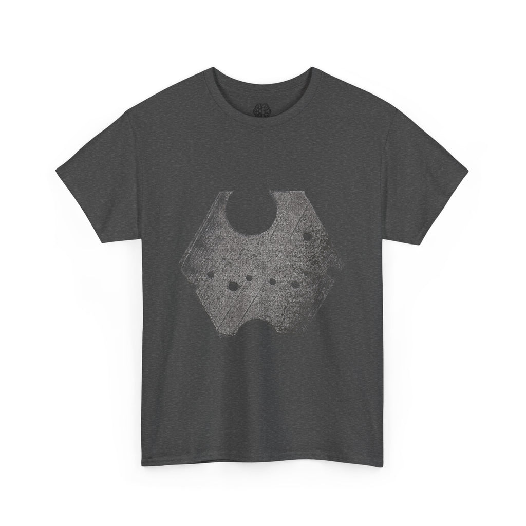 Hexagon Circles Graphic Tee — Digital Manual Print Art