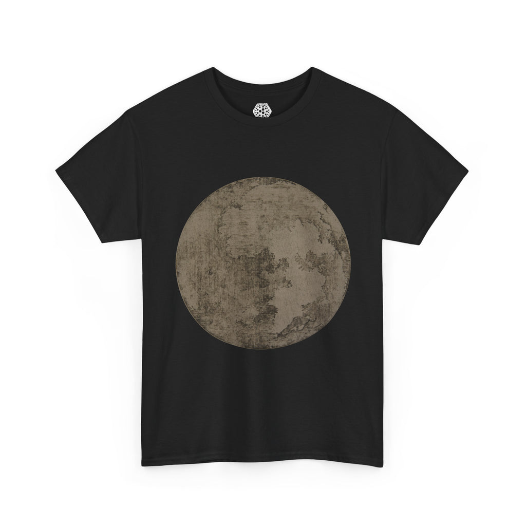 Full Moon Graphic Tee — Minimal Lunar Moonprint T-Shirt