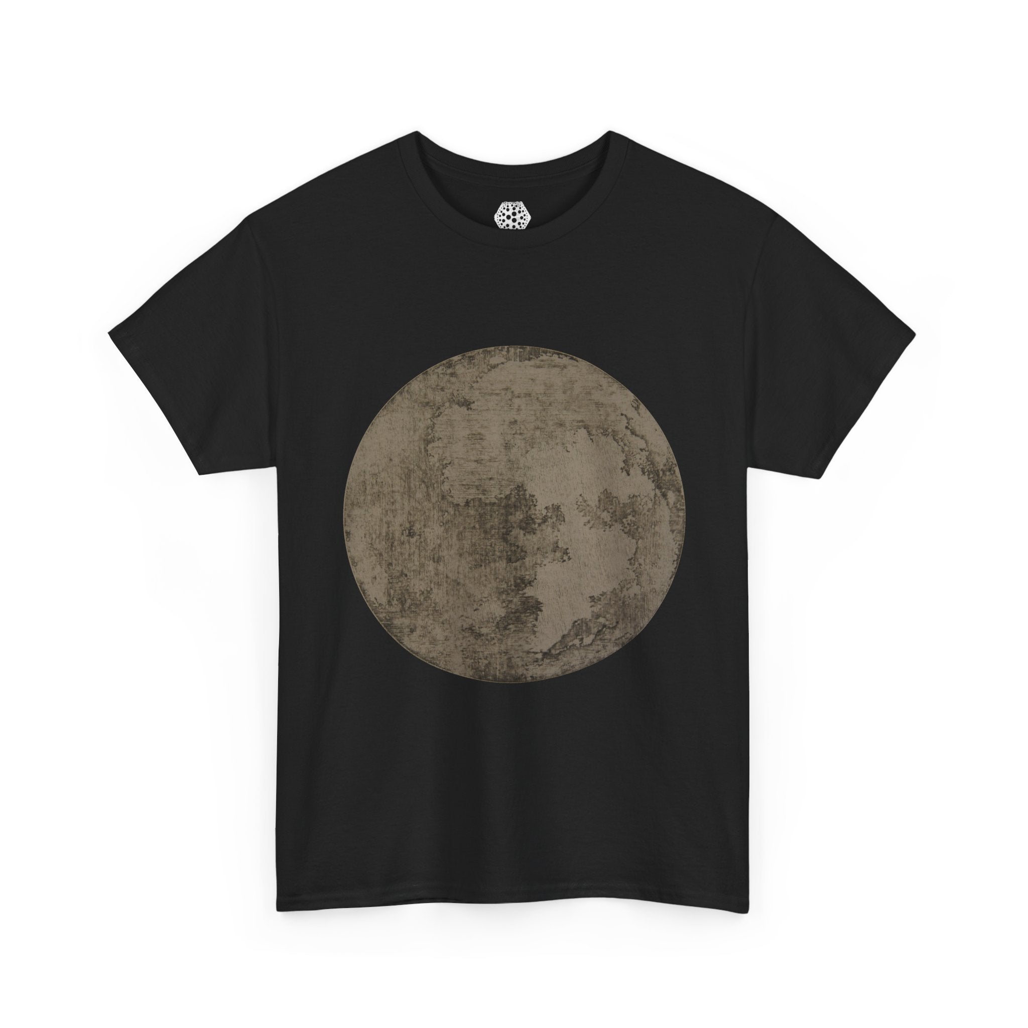 Full Moon Graphic Tee — Minimal Lunar Moonprint T-Shirt