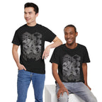 Hex Moon Graphic Tee — Distressed Space Cheese Vintage Astronomy T-Shirt