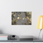 Matte horizontale poster — Abstracte muurdecoratie met water- en steentextuur 