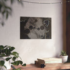 Abstracte grunge matte poster — Donkere textuur horizontale muurdecoratie 