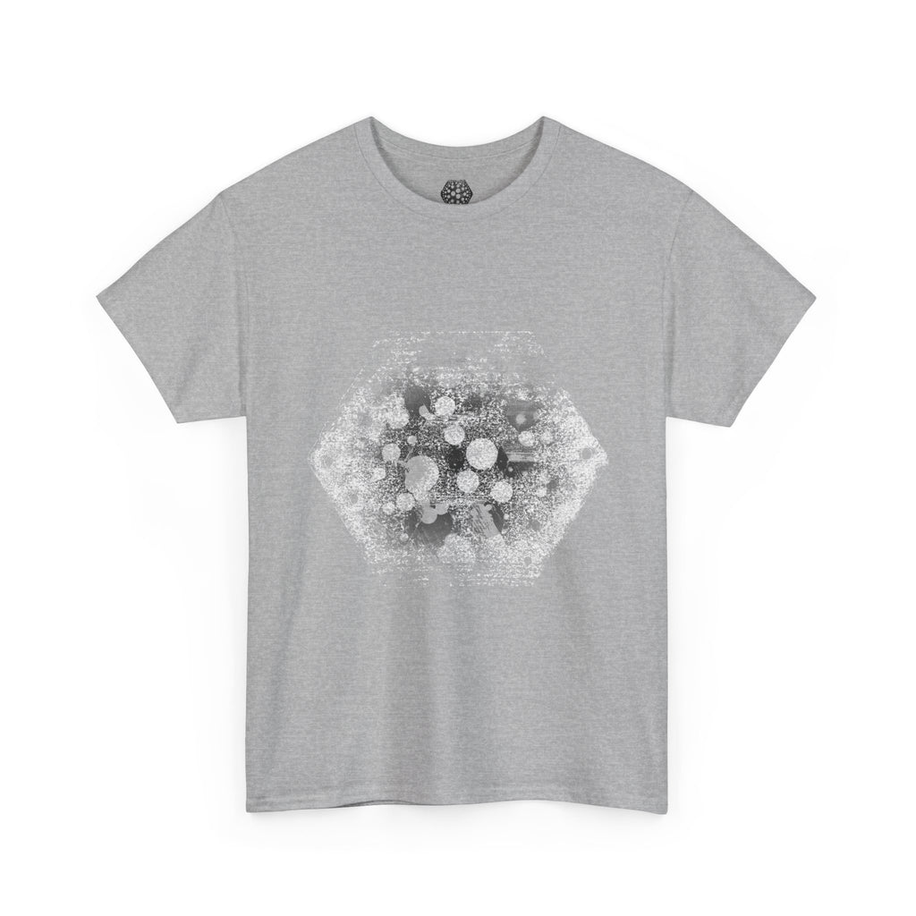Hex Moon Graphic Tee Design Hex33 — Distressed Space Cheese Vintage Astronomy T-Shirt