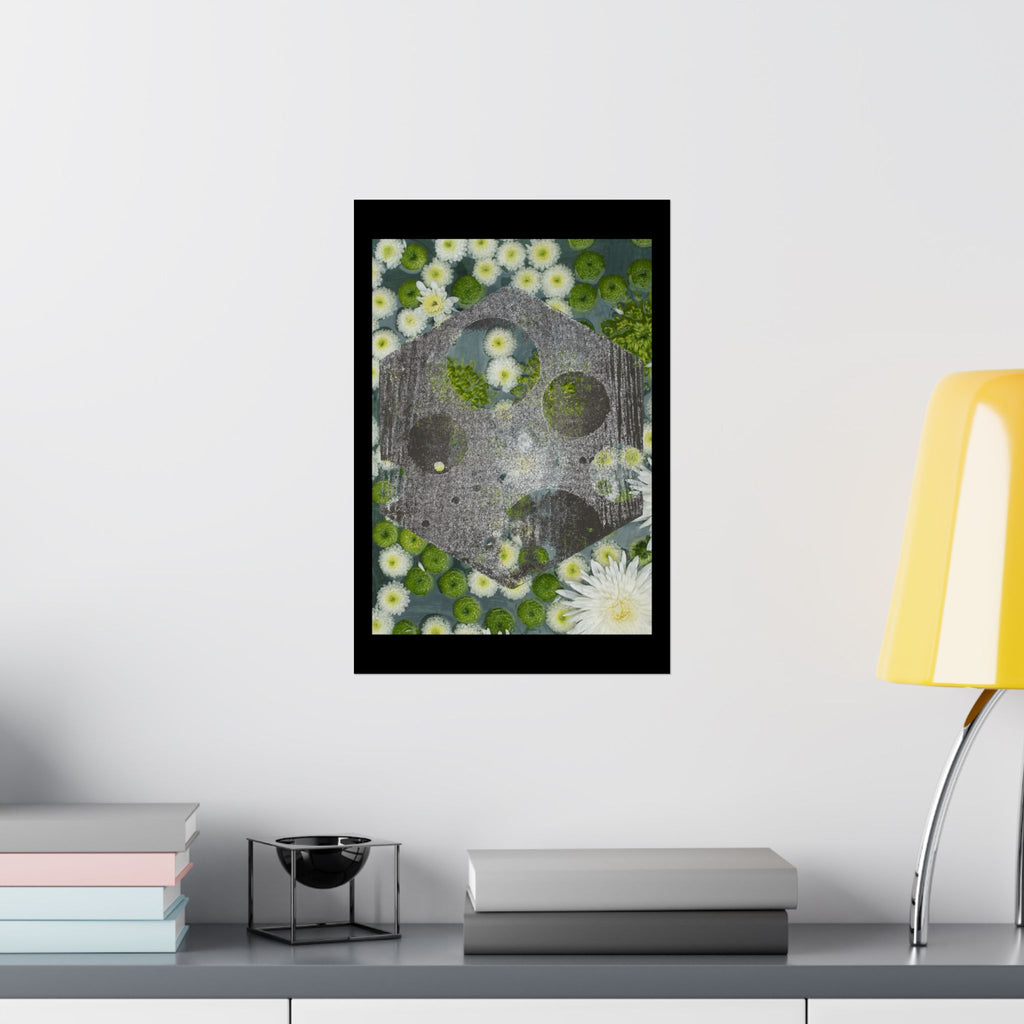 Floral Abstract Matte Poster — Botanical Abstract Art Print (Vertical)
