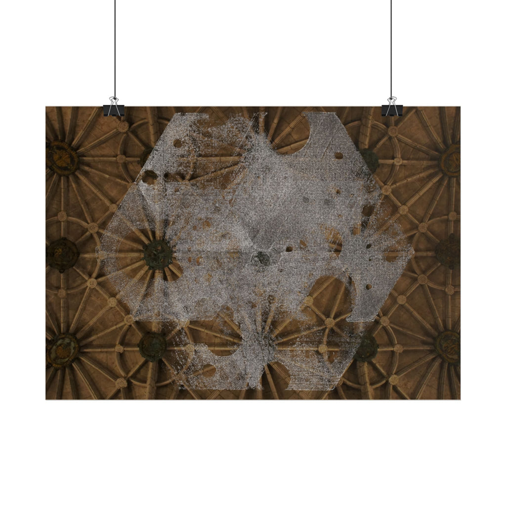 Horizontal Poster — Gothic Ceiling Art Print