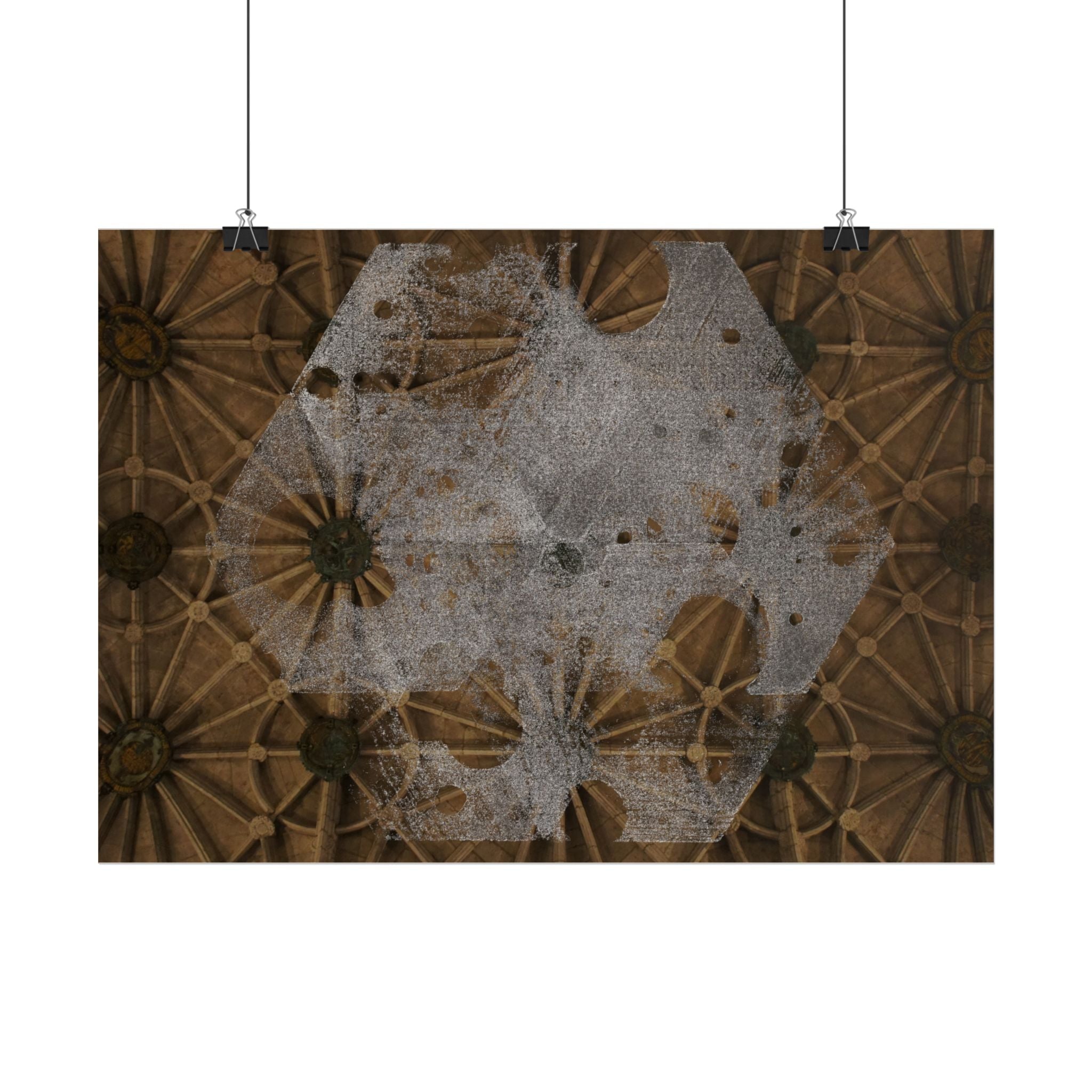 Horizontal Poster — Gothic Ceiling Art Print