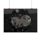 Horizontal Poster — Abstract Cosmic Hexagon Nightscape