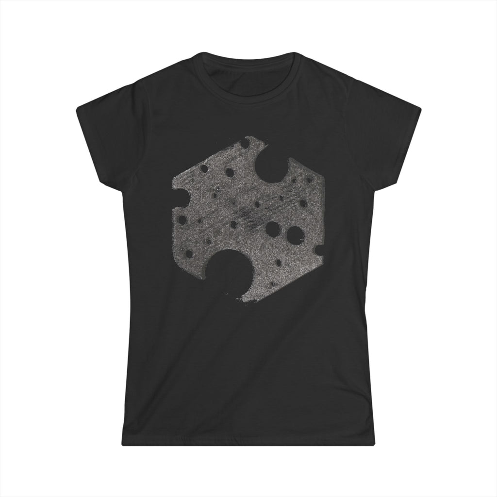 Women's T-Shirt — Vintage Grunge Cheese Slice Graphic Tee