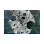 Abstract Lunar Craters Matte Poster — Surreal Space Wall Art