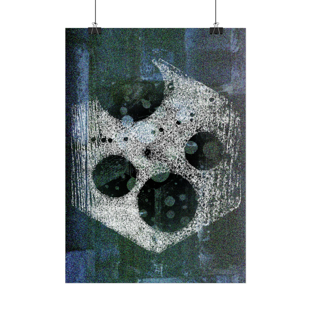 Abstracte poster met hemelse textuur — Verticale wanddecoratie 