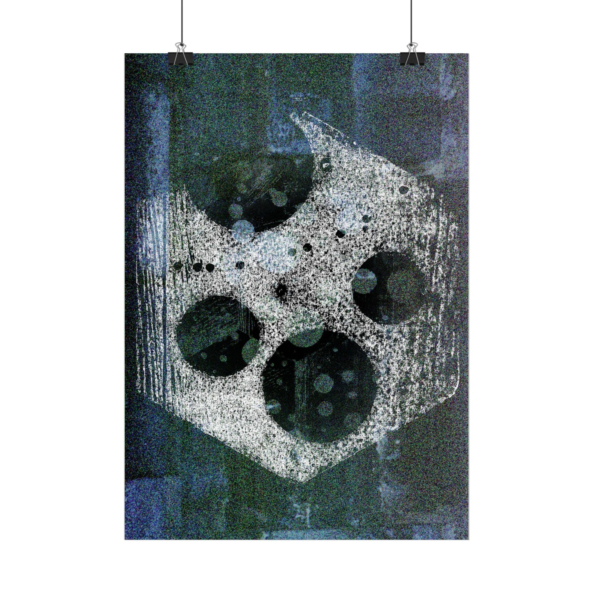 Abstracte poster met hemelse textuur — Verticale wanddecoratie 