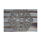 Rustic Honeycomb Poster Matte Vertical Poster | Hexagon Wall Art, Barn Wood Texture