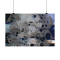 Abstracte zeshoekige matte poster — Moderne geometrische kunstprint 