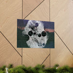 Abstract Cosmic Matte Poster — Surreal Moon Phases Wall Art