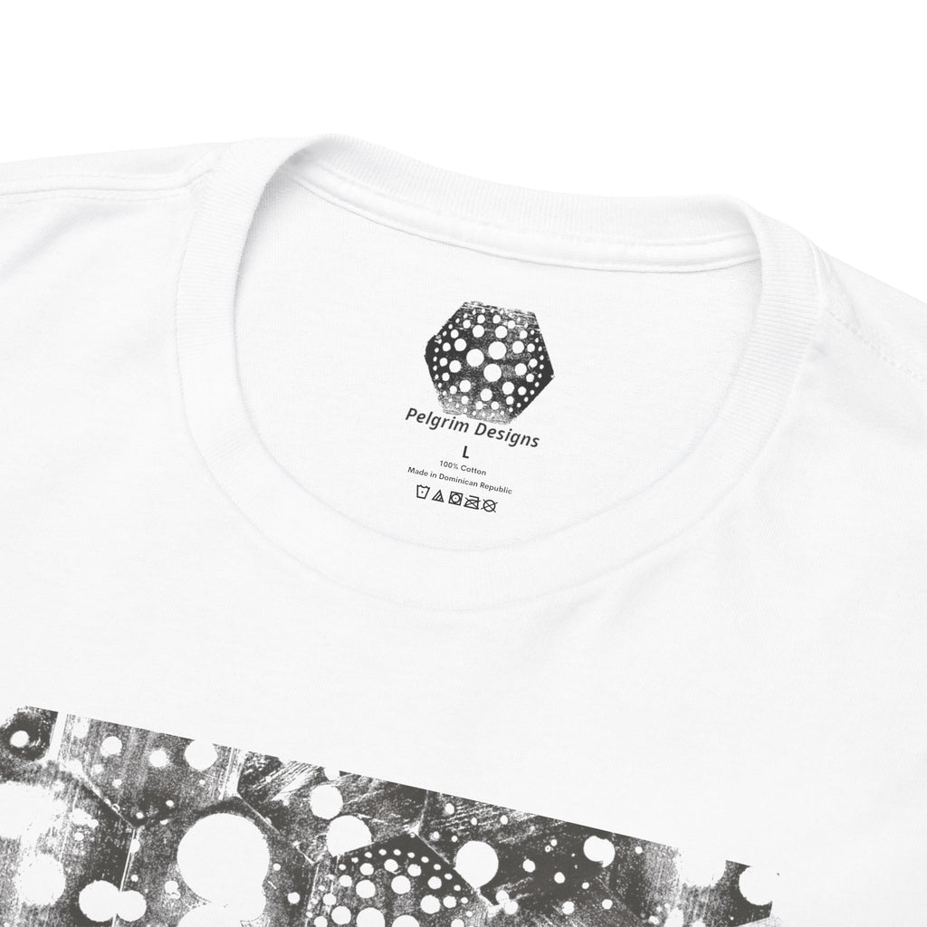 Hex Moon Graphic Tee — Distressed Space Cheese Vintage Astronomy T-Shirt