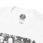 Hex Moon Graphic Tee — Distressed Space Cheese Vintage Astronomy T-Shirt