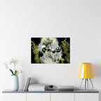 Abstract Green Algae Matte Poster — Botanical Ocean Wall Art (Horizontal)