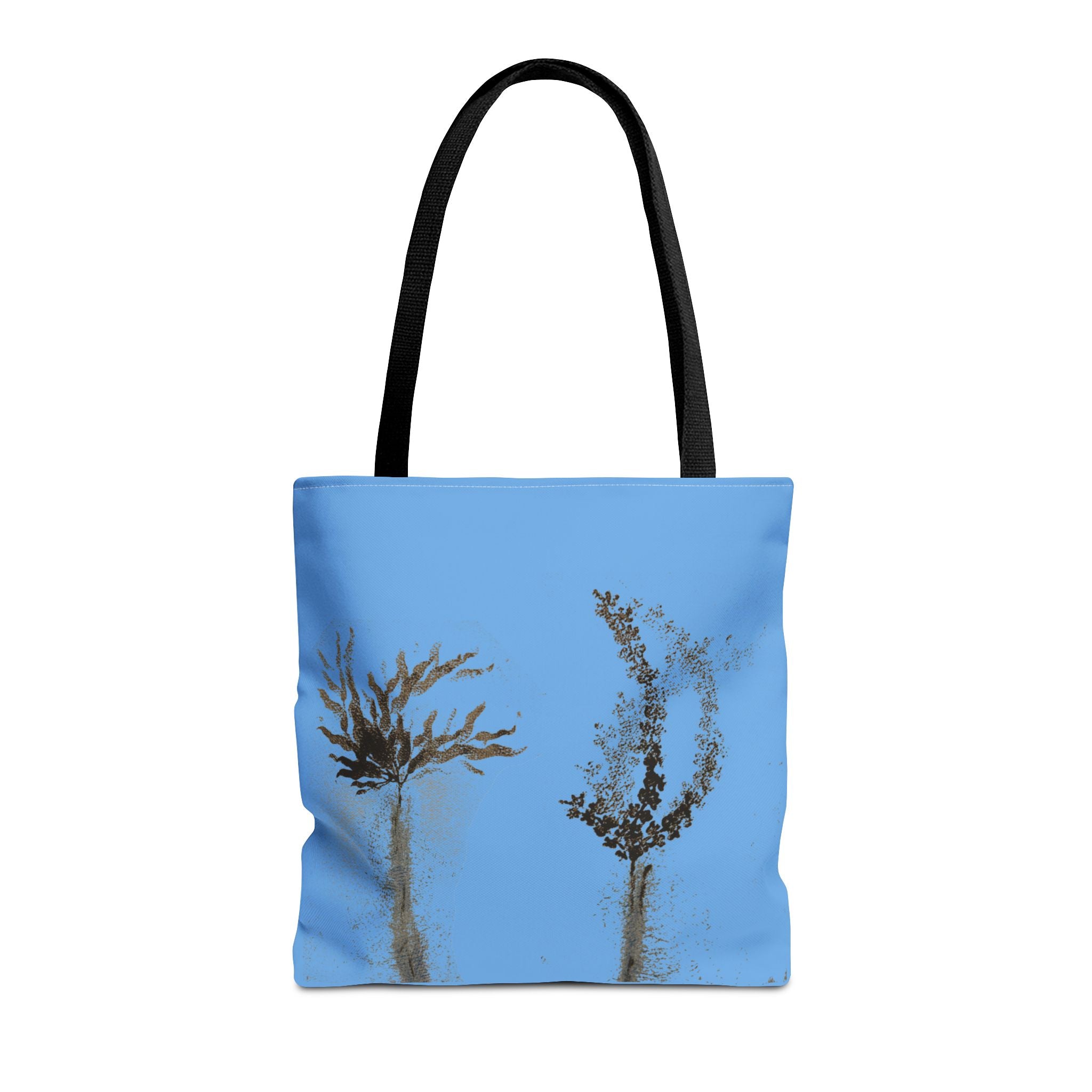 Botanical Sketch Tote Bag — Minimal Blue Wildflower Print