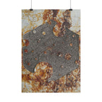 Rust Texture Poster — Industrial Abstract Vertical Wall Art